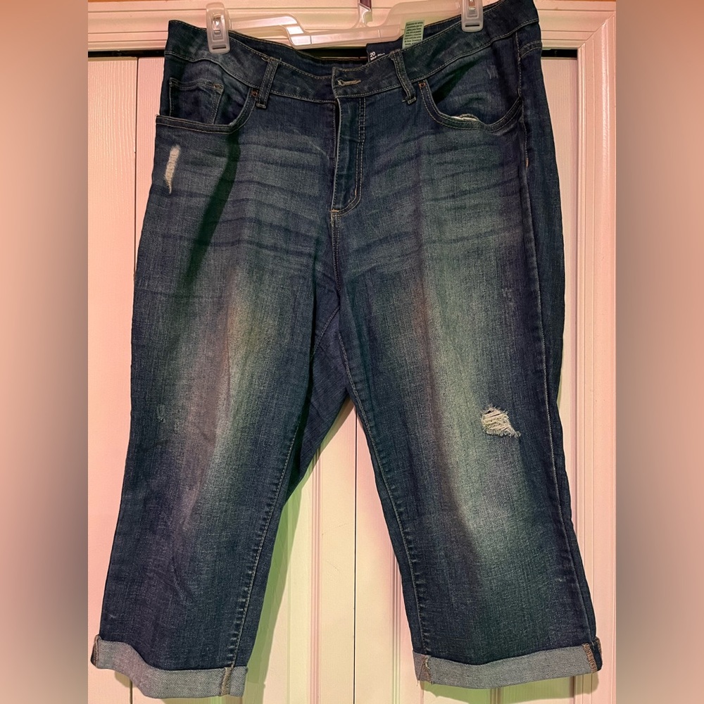 Cropped Blue Jeans